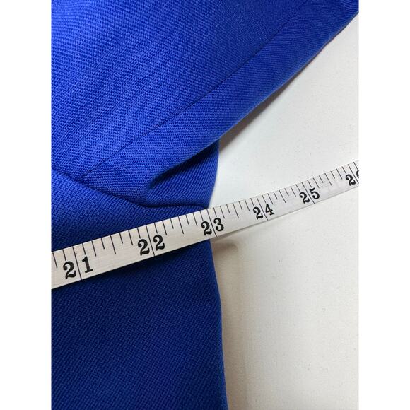 Vintage Pendleton Women’s Blazer 100% Virgin Wool Blue Sz 14 2 Button Lined - Picture 3 of 10